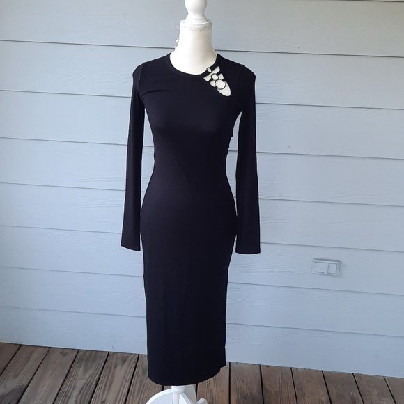 PAIGE Caelan Ribbed Midi Dress - Picture 3 of 6